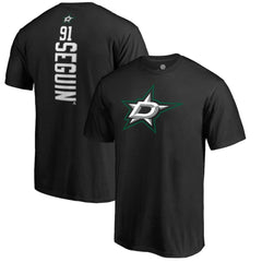 Tyler Seguin Dallas Stars Backer Name & Number T-Shirt Black