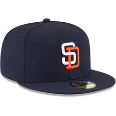 San Diego Padres Cooperstown Collection Wool 59FIFTY Fitted Hat - Navy | New Era