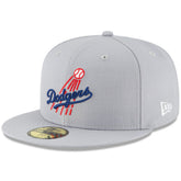 Los Angeles Dodgers Cooperstown Collection Wool 59FIFTY Fitted Hat - Gray | New Era