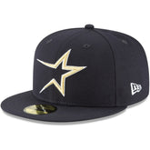 Houston Astros Cooperstown Collection Wool 59FIFTY Fitted Hat - Navy | New Era