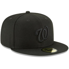 Washington Nationals Primary Logo Basic 59FIFTY Fitted Hat - Black | New Era