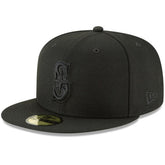 Seattle Mariners Primary Logo Basic 59FIFTY Fitted Hat - Black | New Era