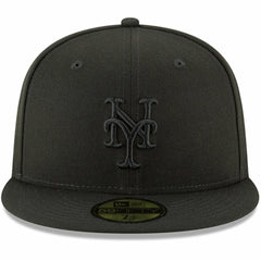 New York Mets Primary Logo Basic 59FIFTY Fitted Hat - Black | New Era