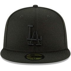 Los Angeles Dodgers Primary Logo Basic 59FIFTY Fitted Hat - Black | New Era