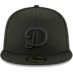 Los Angeles Dodgers Secondary Logo Basic 59FIFTY Fitted Hat - Black | New Era