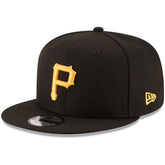Pittsburgh Pirates Team Color 9FIFTY Snapback Hat - Black | New Era