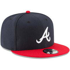 Atlanta Braves Team Color 9FIFTY Snapback Hat - Navy/Red | New Era