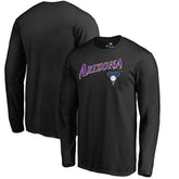 Arizona Diamondbacks Cooperstown Collection Wahconah Long Sleeve T-Shirt - Black