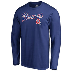 Atlanta Braves Cooperstown Collection Wahconah Long Sleeve T-Shirt - Royal