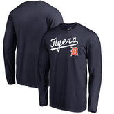 Detroit Tigers Cooperstown Collection Wahconah Long Sleeve T-Shirt - Navy