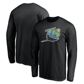 Tampa Bay Rays Cooperstown Collection Wahconah Long Sleeve T-Shirt - Black