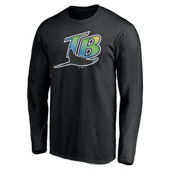 Tampa Bay Rays Cooperstown Collection Wahconah Long Sleeve T-Shirt - Black