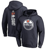 Connor McDavid Edmonton Oilers Backer Name & Number Pullover Hoodie Navy