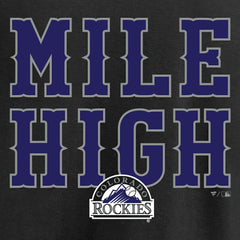 Colorado Rockies Women's Hometown Collection Mile High V-Neck T-Shirt - Black