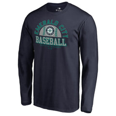 Seattle Mariners Hometown Collection Cascadia Long Sleeve T-Shirt - Navy