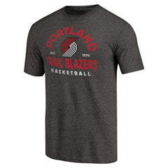 Portland Trail Blazers Vintage Arch Tri-Blend T-Shirt - Black on sale