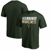 Milwaukee Bucks Fade Out T-Shirt - Hunter Green on sale