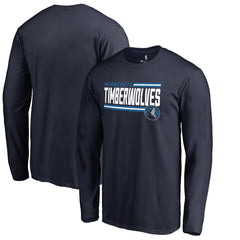 Minnesota Timberwolves Onside Stripe Long Sleeve T-Shirt - Navy on sale