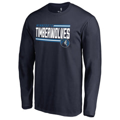 Minnesota Timberwolves Onside Stripe Long Sleeve T-Shirt - Navy on sale