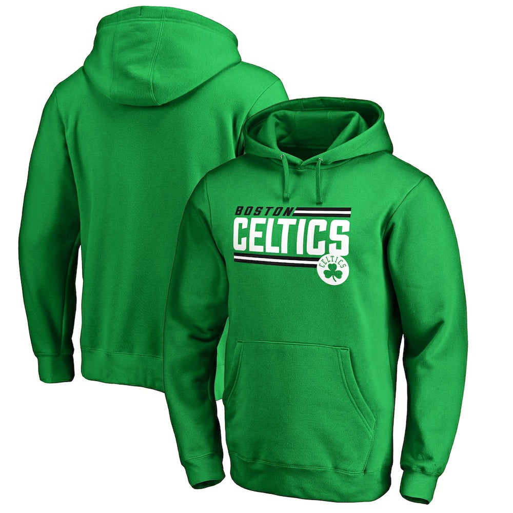 Boston Celtics Onside Stripe Pullover Hoodie - Kelly Green for sale