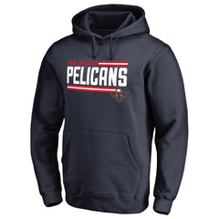 New Orleans Pelicans Onside Stripe Pullover Hoodie - Navy shop