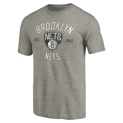 Brooklyn Nets Team Heritage Tri-Blend T-Shirt - Gray outlet