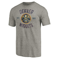 Denver Nuggets Team Heritage Tri-Blend T-Shirt - Gray for sale