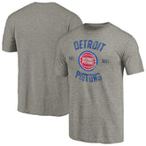 Detroit Pistons Team Heritage Tri-Blend T-Shirt sale - Gray outlet