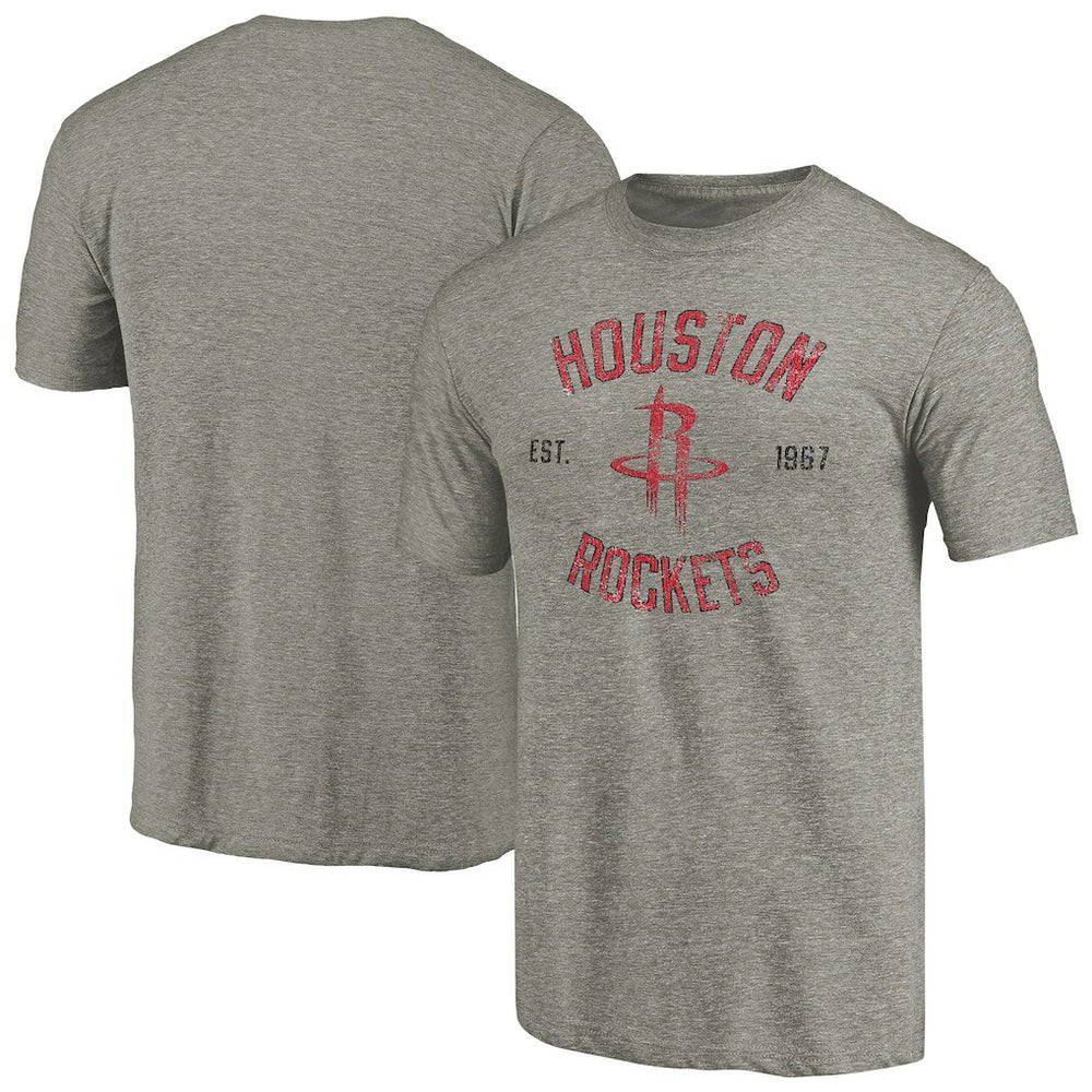 Houston Rockets Team Heritage Tri-Blend T-Shirt - Gray shop