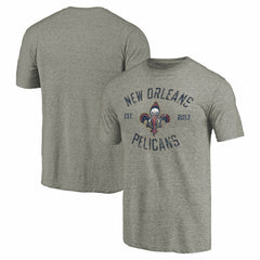 New Orleans Pelicans Team Heritage Tri-Blend T-Shirt - Gray on sale