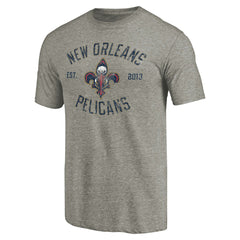 New Orleans Pelicans Team Heritage Tri-Blend T-Shirt - Gray on sale