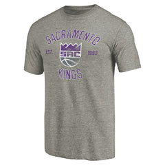 Sacramento Kings Team Heritage Tri-Blend T-Shirt - Gray shop