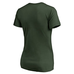 Milwaukee Bucks Women's X-Ray Slim Fit V-Neck T-Shirt - Green on sale