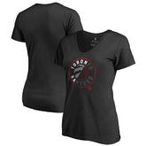 Toronto Raptors Women's X-Ray Slim Fit V-Neck T-Shirt - Black outlet