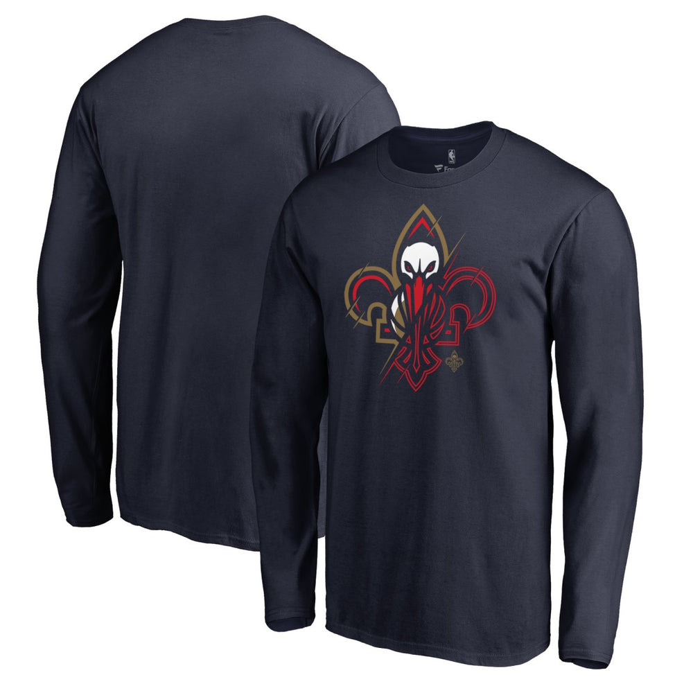 New Orleans Pelicans X-Ray Long Sleeve T-Shirt - Navy outlet