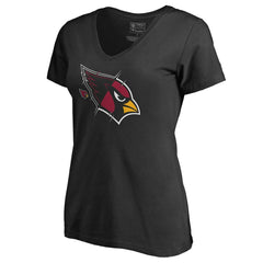 Arizona Cardinals Women's X-Ray Slim Fit V-Neck T-Shirt - Black on sale