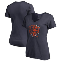 Chicago Bears Women's X-Ray Slim Fit V-Neck T-Shirt - Navy cheap