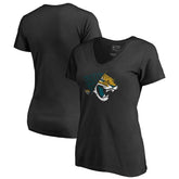 Jacksonville Jaguars Women's X-Ray Slim Fit V-Neck T-Shirt - Black outlet