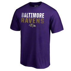 Baltimore Ravens Iconic Collection Fade Out T-Shirt - Purple discount