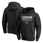 Las Vegas Raiders Iconic Collection Fade Out Pullover Hoodie - Black cheap