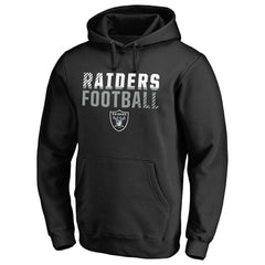 Las Vegas Raiders Iconic Collection Fade Out Pullover Hoodie - Black cheap
