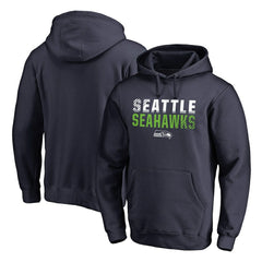 Seattle Seahawks Iconic Collection Fade Out Pullover Hoodie - College Navy outlet