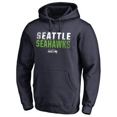 Seattle Seahawks Iconic Collection Fade Out Pullover Hoodie - College Navy outlet