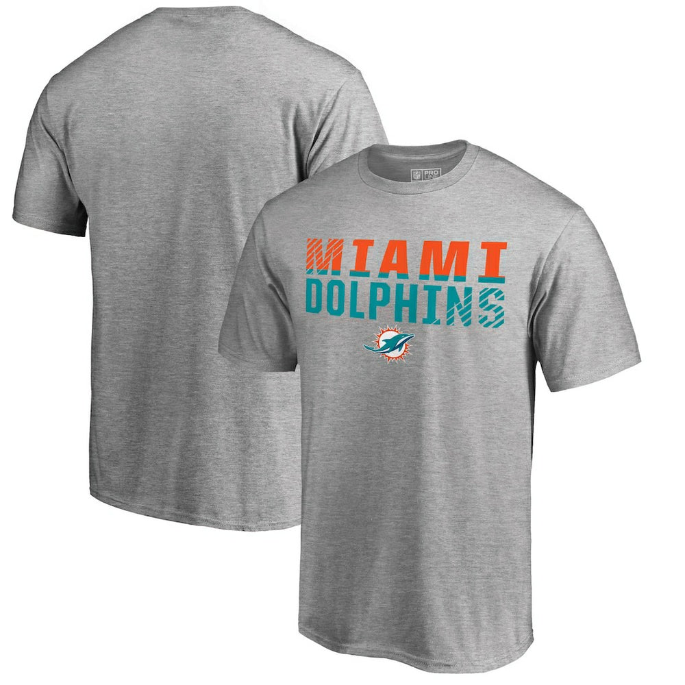 Miami Dolphins Iconic Collection Fade Out T-Shirt - Ash for sale