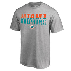 Miami Dolphins Iconic Collection Fade Out T-Shirt - Ash for sale