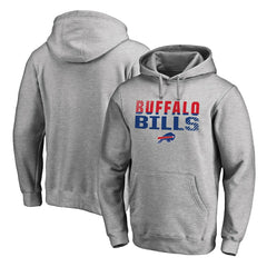 Buffalo Bills Iconic Collection Fade Out Pullover Hoodie - Ash sale