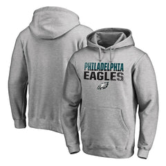 Philadelphia Eagles Iconic Collection Fade Out Pullover Hoodie - Ash on sale