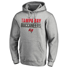 Tampa Bay Buccaneers Iconic Collection Fade Out Pullover Hoodie - Ash sale
