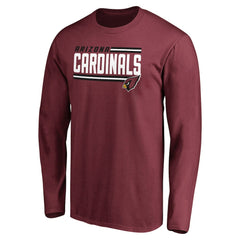 Arizona Cardinals Iconic Collection On Side Stripe Long Sleeve T-Shirt - Cardinal online