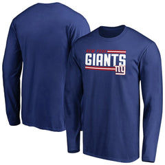 New York Giants Iconic Collection On Side Stripe Long Sleeve T-Shirt - Royal online